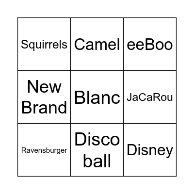 Orange County, CA Puzzlers - Grid Game 3x3 Bingo Card