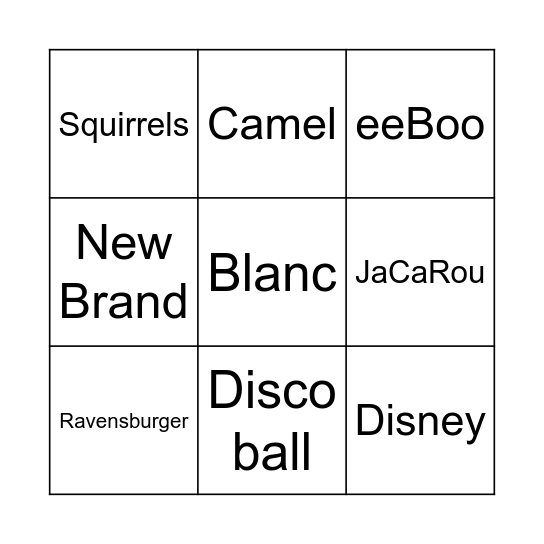 Orange County, CA Puzzlers - Grid Game 3x3 Bingo Card