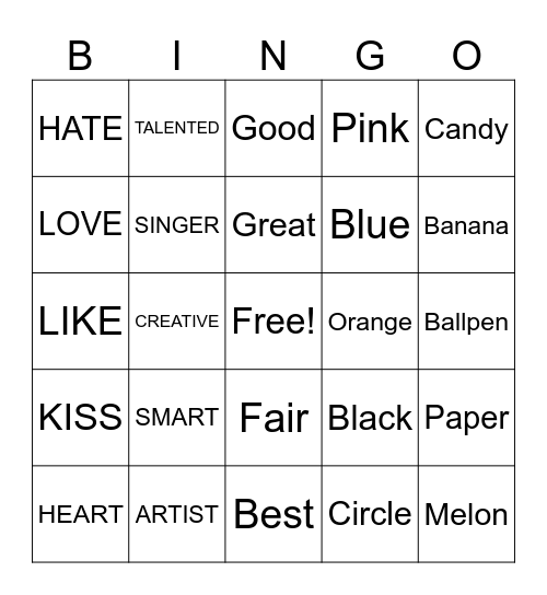 PCCR UNESCO Bingo Card