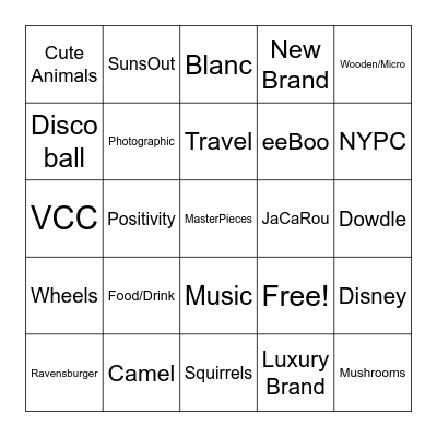 Orange County, CA Puzzlers - Grid Game 5x5 Bingo Card