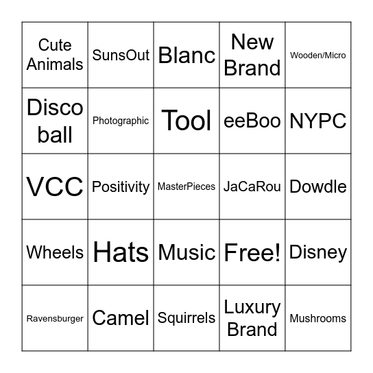 Orange County, CA Puzzlers - Grid Game 5x5 Bingo Card