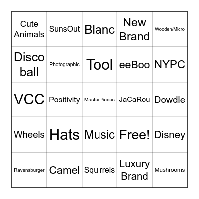 Orange County, CA Puzzlers - Grid Game 5x5 Bingo Card