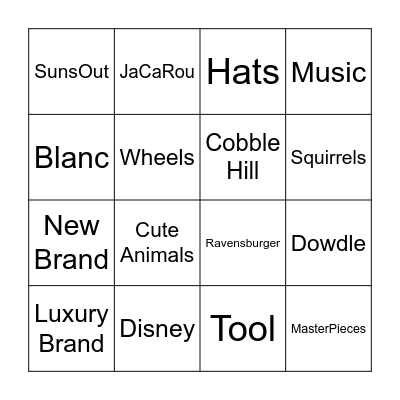 Orange County, CA Puzzlers - Grid Game 4x4 Bingo Card
