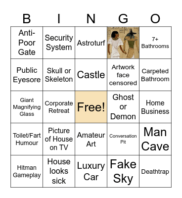 AP NIGHTMARE HOUSE Bingo Card