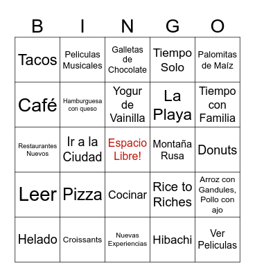 Favoritos de los Pastores Bingo Card