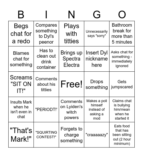 Nepingo Bingo Card
