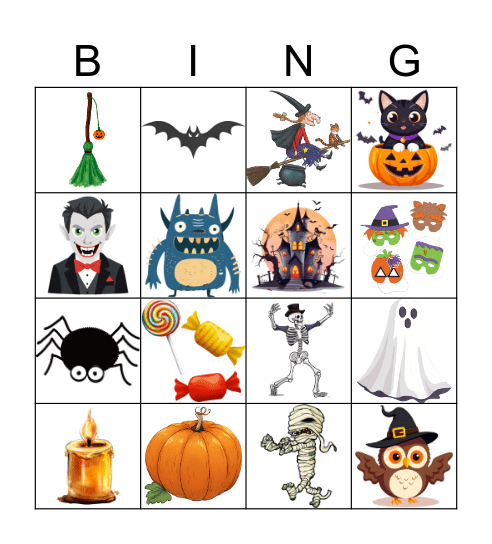 Halloween Bingo Card