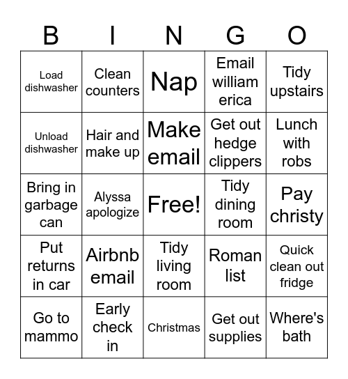 Mnaaammoodrrr Bingo Card