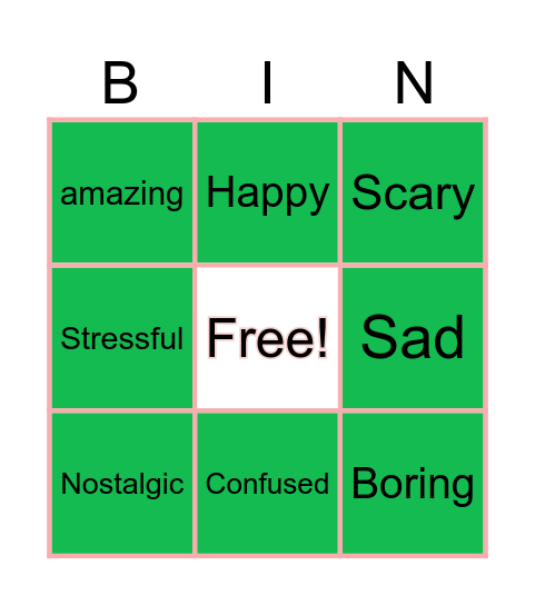 Opinion Bingo Card Bingo Card