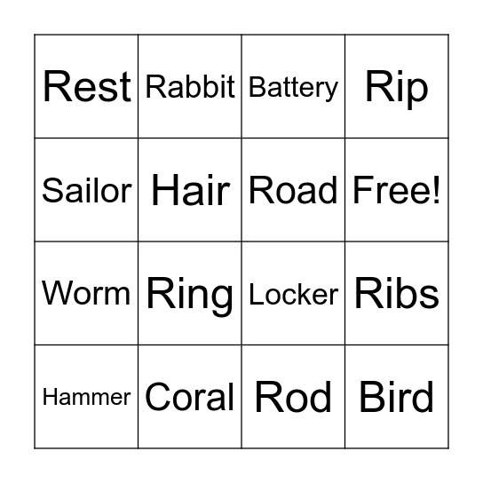 R Bingo Card