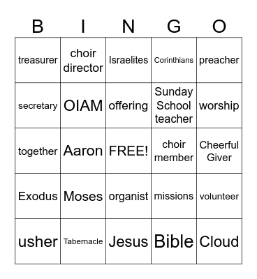 Team Work Bingo Card