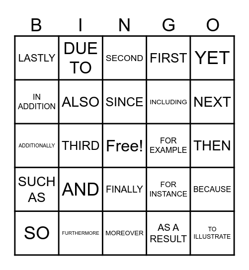 TRANSLATION Bingo Card