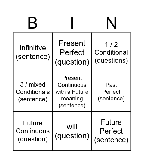 Bingo Card