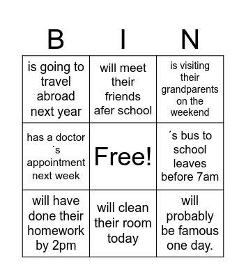 find someone who ... Bingo Card