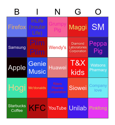 Logos Bingo Card
