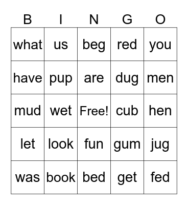39a&40a Bingo Card