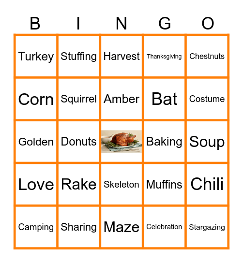 LDV Fall Bingo Card