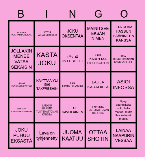 PASKABINGO#2 Bingo Card