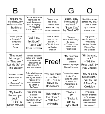 Figurative Language Bingo Card