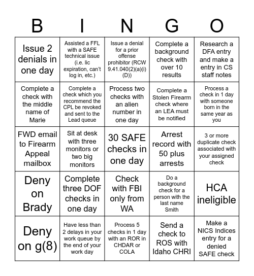 Research In State Bingo Card