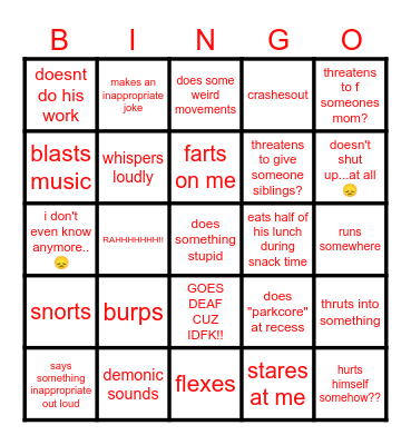 Anthony bingo🎀 Bingo Card