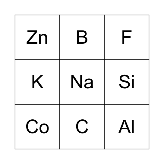 LOTERÍA ATÓMICA Bingo Card