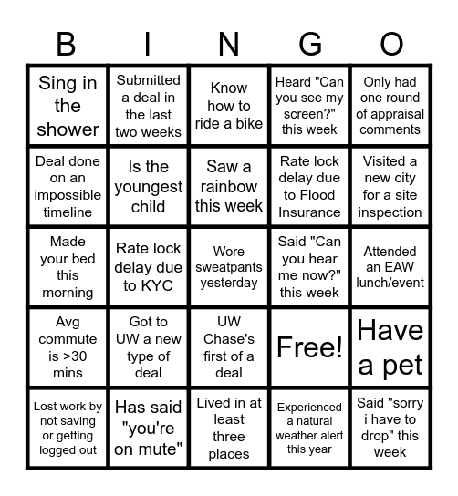 OBS Bingo Card