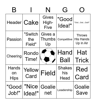 Sideline Sass Bingo Card