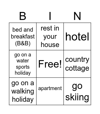 Summer fun! Bingo Card