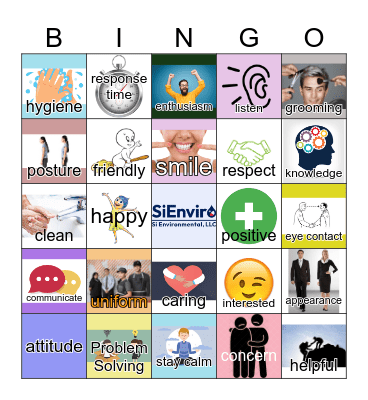 Customer Service Bingo Card