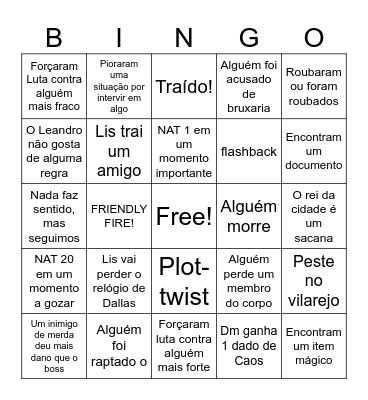 Bingo de Eclipse Bingo Card