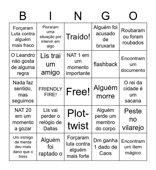 Bingo de Eclipse Bingo Card