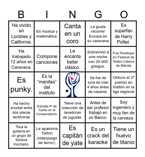 FLORIDABLANCA Bingo Card