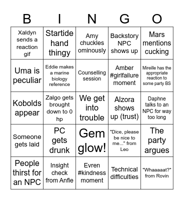 FIRST FROST BALL Bingo Card