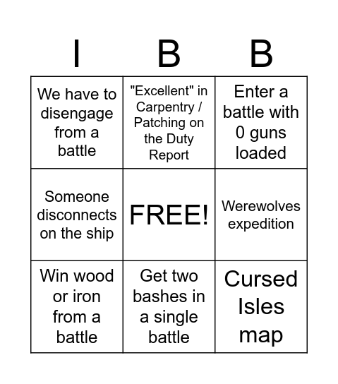 Imperial Bingo Bash Bonanza Bingo Card