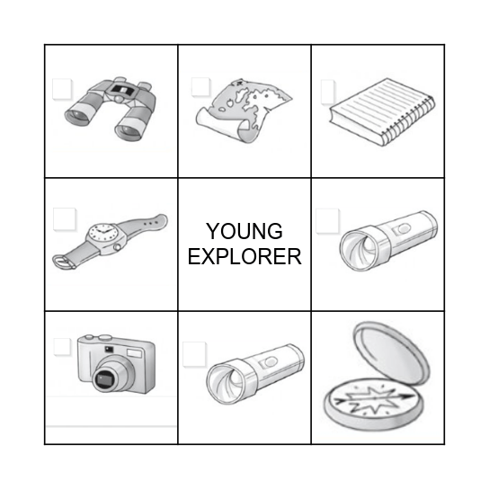 YOUNG EXPLORER Bingo Card