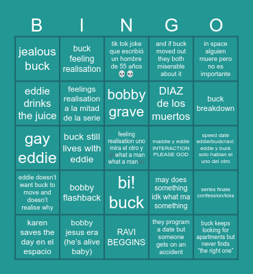 911 - AL’s S9 delusions!!! Bingo Card