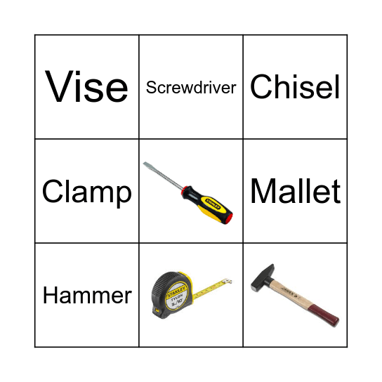 CARPENTRY Bingo Card