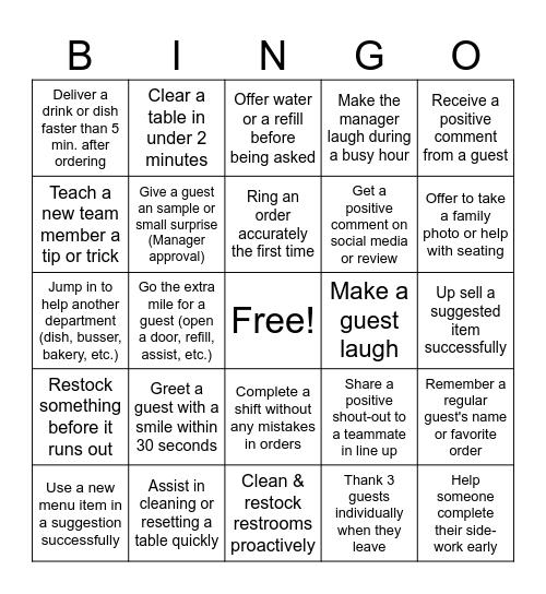 Selland's Fall Core Values Bingo Card