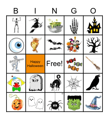 Halloween - BINGO Card