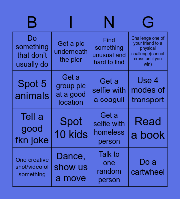 Redondo Beach Bingo Card