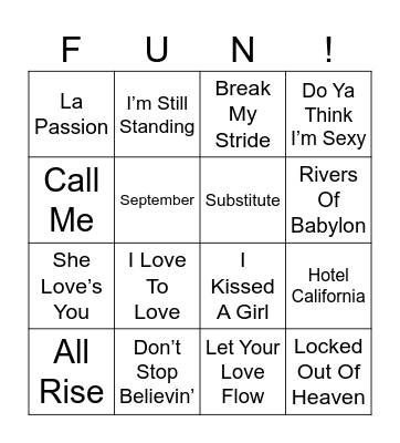 GAME 7 Bingo Card