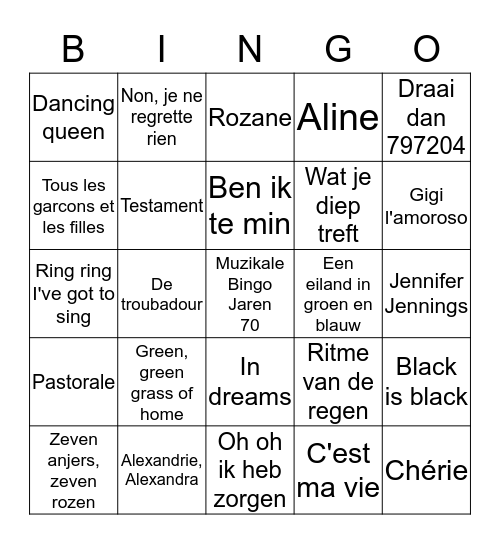 Feest van de jarigen van november Bingo Card