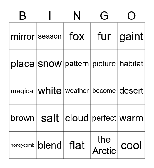 80 1,2 Bingo Card