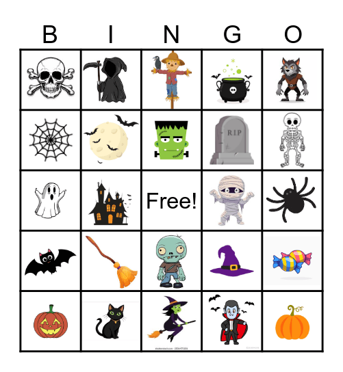 Halloween Bingo Card