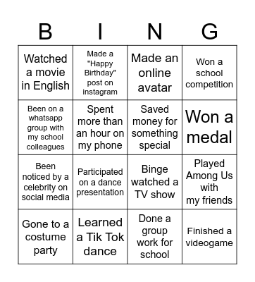 I have already... Bingo Card