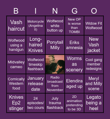TRIGUN STARGAZE Bingo Card