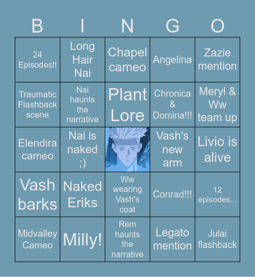 💫Trigun Stargaze💫 Bingo Card