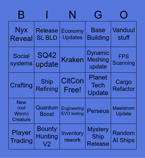 CitCon 2025 Bingo Card