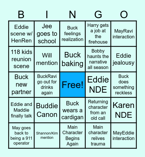 911 BINGO CARD Bingo Card